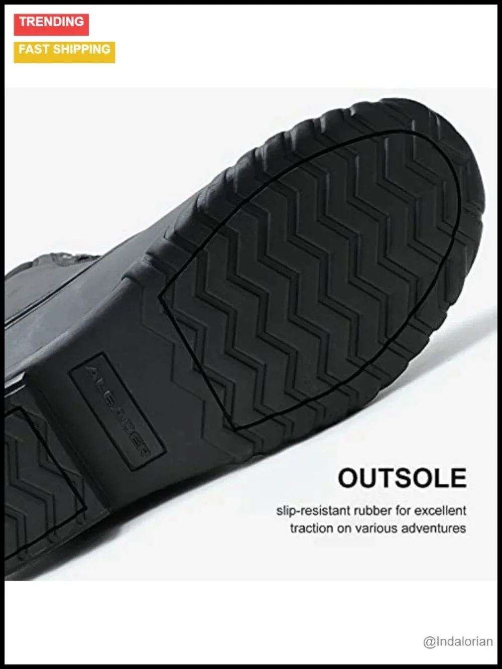 Men's Insulated Fur Lined Duck Boots Waterproof Winter Snow Boots Mid-Calf
